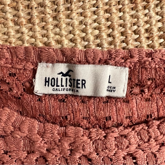 Kids Dusty Pink Hollister Shirt with flower detailing - Picture 4 of 5